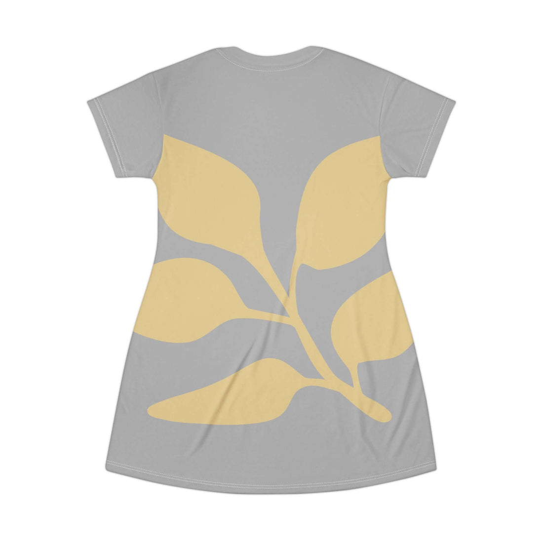 Leaf Print T-Shirt Dress — E.U.NNE Monogram Casual Summer Dress
