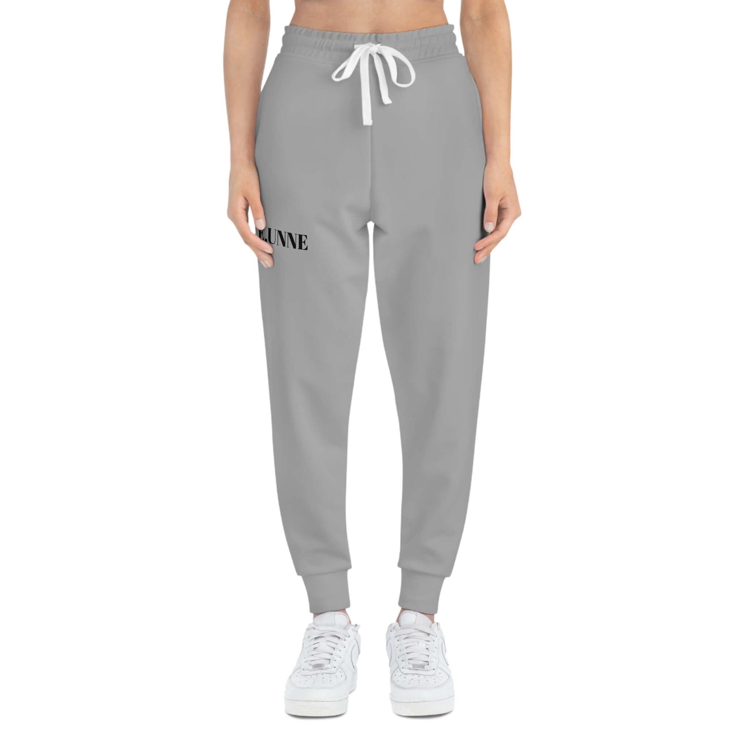Embroidered 'E.UNVE' Athletic Joggers