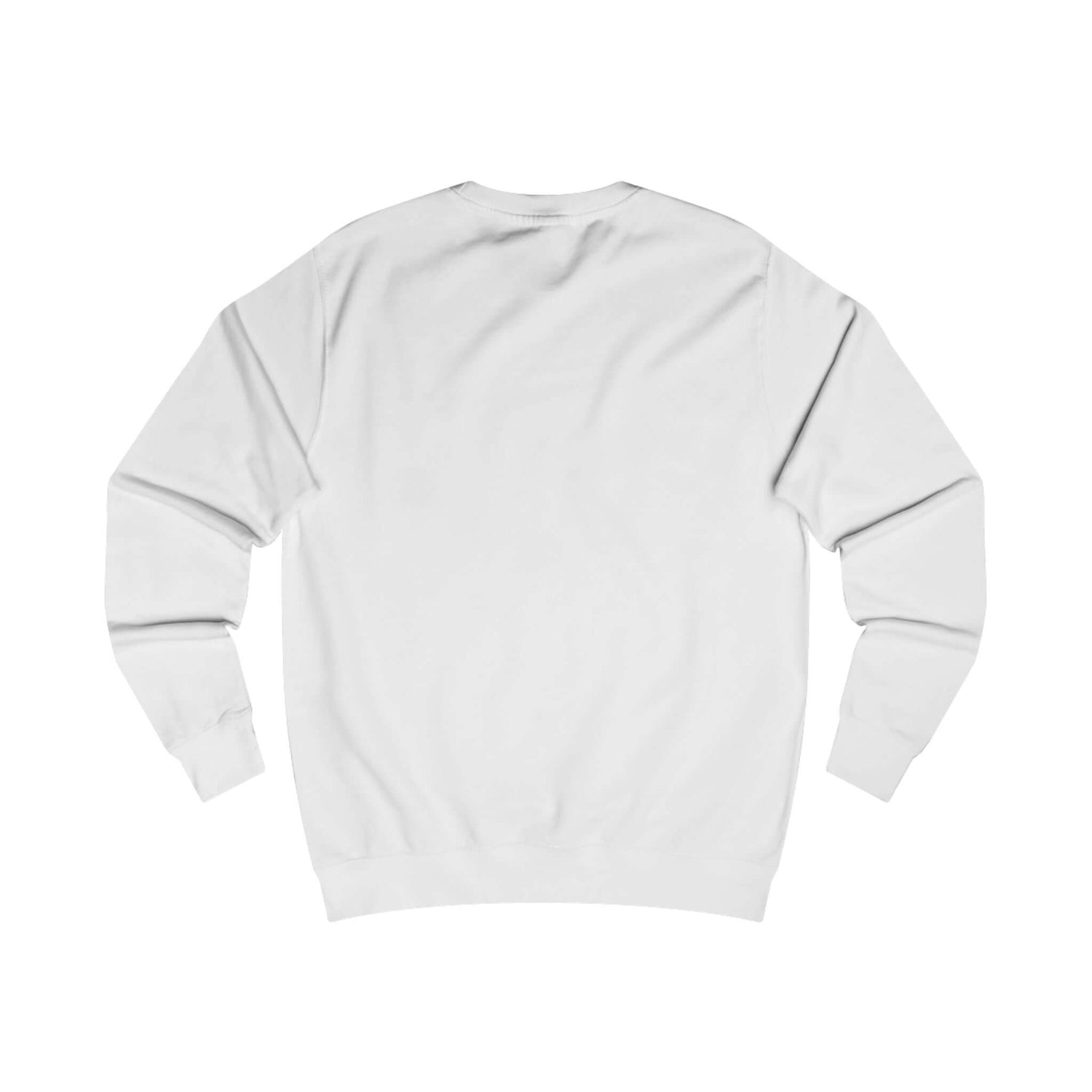 E.UNNE Minimalist Logo Sweatshirt — Unisex Casual Crewneck back view showing clean design and comfortable fit.
