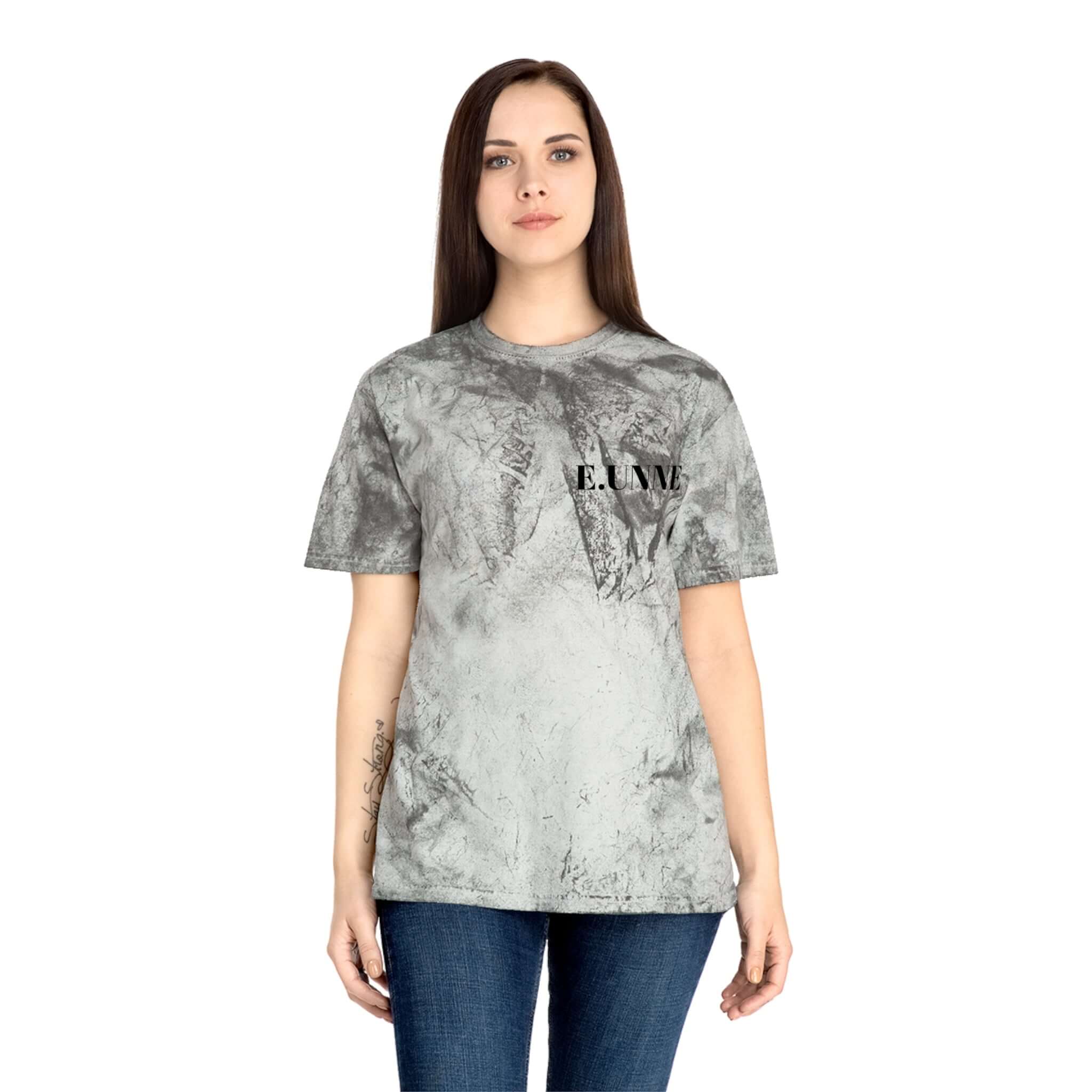 Marble Wash Tee with &