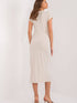 Elegant everyday daydress showcasing a smooth drape and sophisticated back view for versatile occasions.